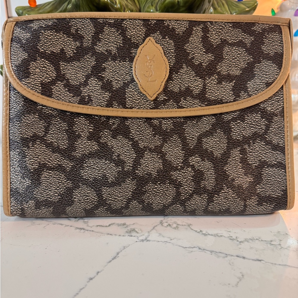 Authentic YSL vintage clutch with COA